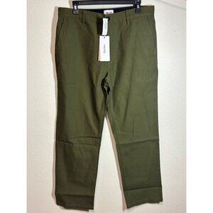 NWT Rhythm Classic Pants Business Casual Women's Size 34 Olive Green MSRP $65